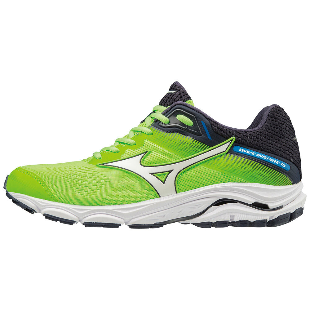 Scarpe Running Mizuno WAVE INSPIRE 15 Uomo - Verdi/Profondo Grigie - 12849-VCBW